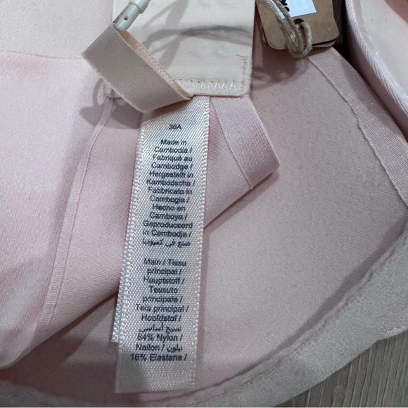 SKIMS ULTIMATE TEARDROP PUSH-UP BRA Color Pink/PRIMROSE Size 36A NWT - Picture 3 of 3